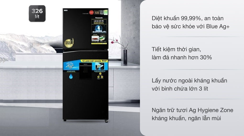 Tủ lạnh Panasonic NR-TL351GPKV