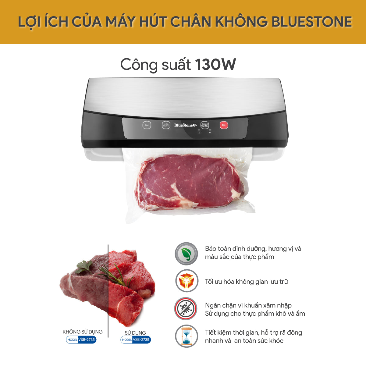 Máy Hút Chân Không BlueStone VSB-2735