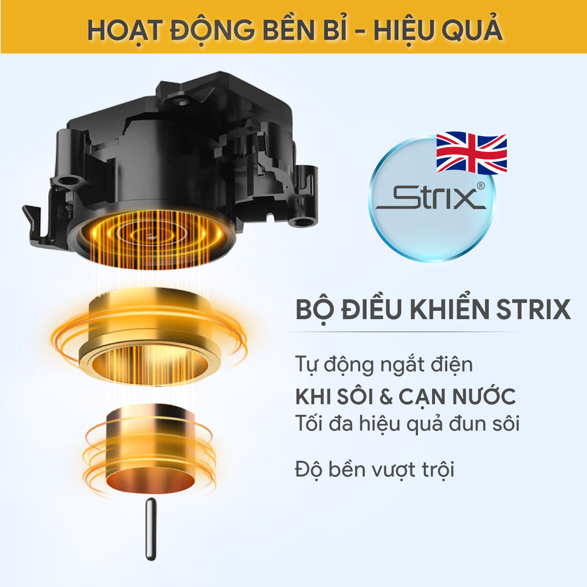 Ấm Đun Siêu Tốc BlueStone KTB-3457 1.5 Lít 1800W