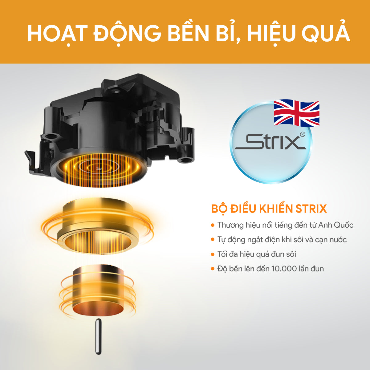 Ấm Đun Siêu Tốc BlueStone KTB-3471 1.5 Lít 1800W