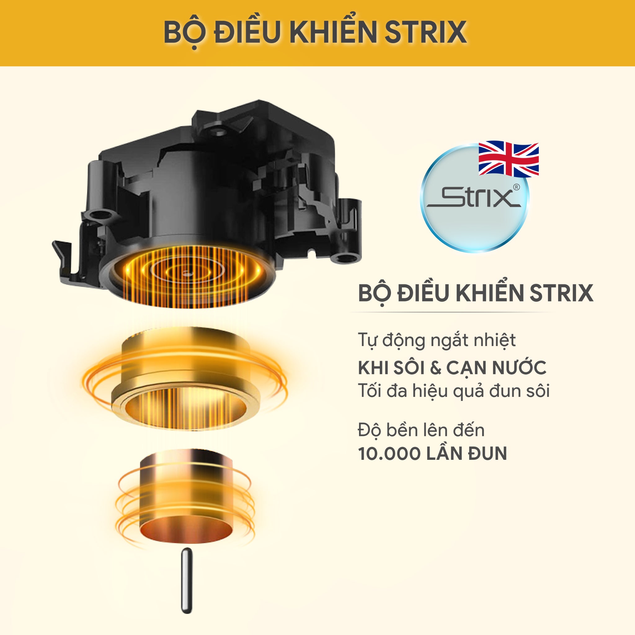 Ấm Đun Siêu Tốc BlueStone KTB-3476 1.7 Lít 1800W