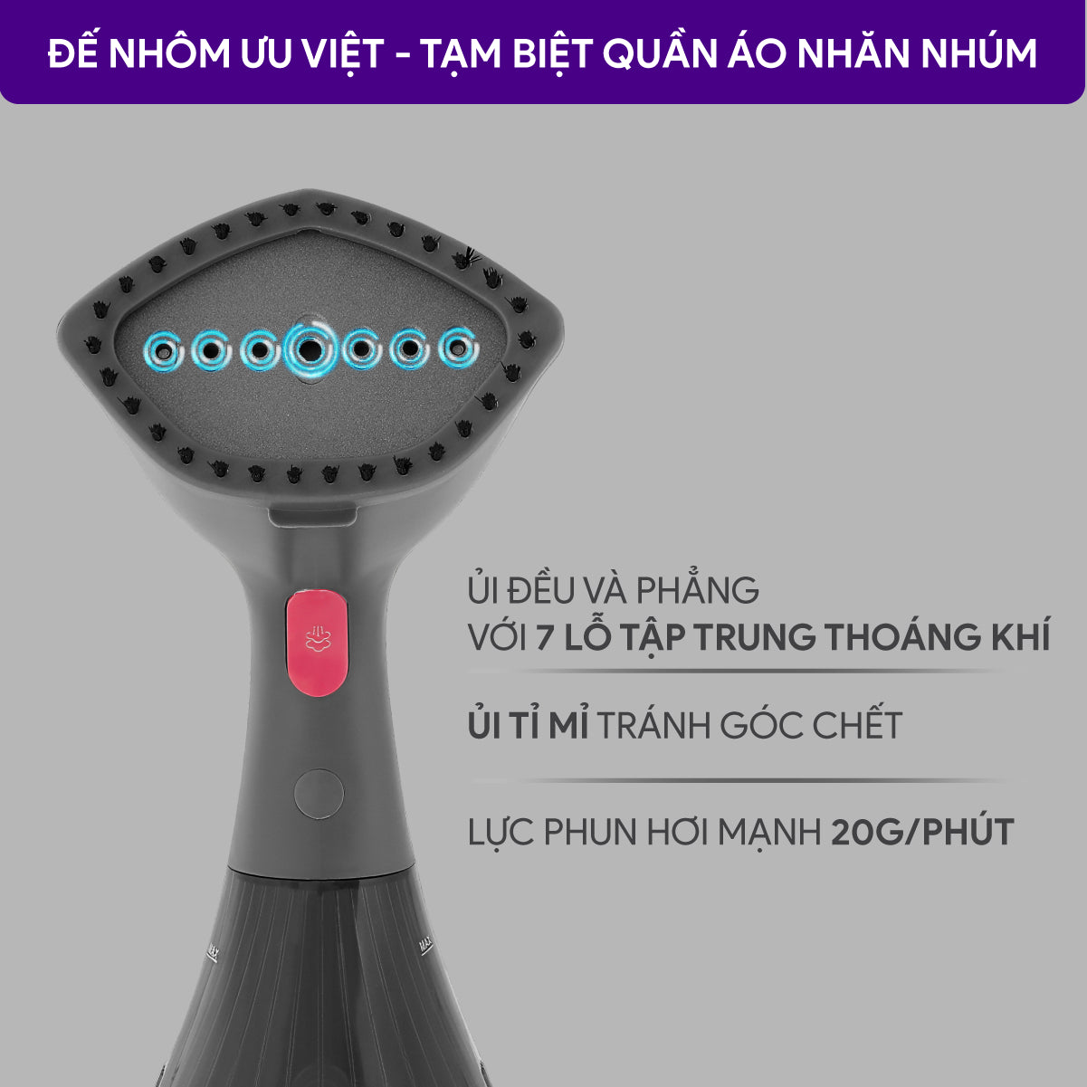 Bàn Ủi Hơi Nước Cầm Tay BlueStone GSB-4033 1370-1630W