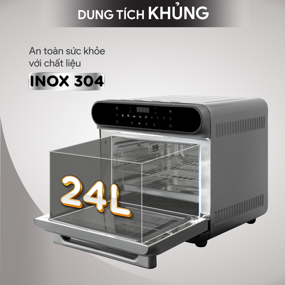 Nồi Chiên Hơi Nước BlueStone AFB-5895 24 Lít 1650W