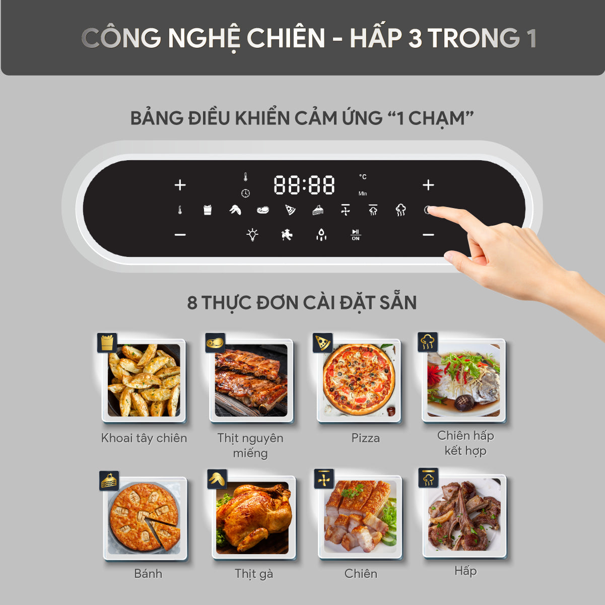 Nồi Chiên Hơi Nước BlueStone AFB-5895 24 Lít 1650W