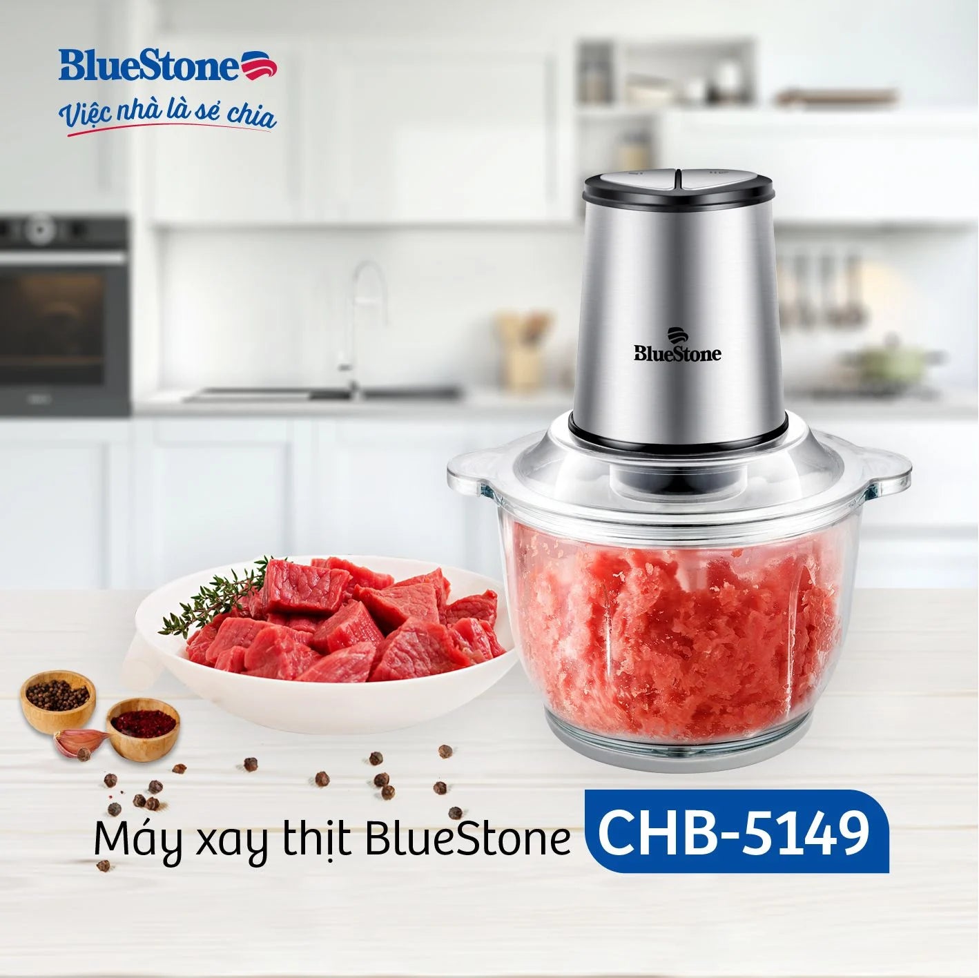 Máy Xay Thịt BlueStone CHB-5149 2 Lít 300W