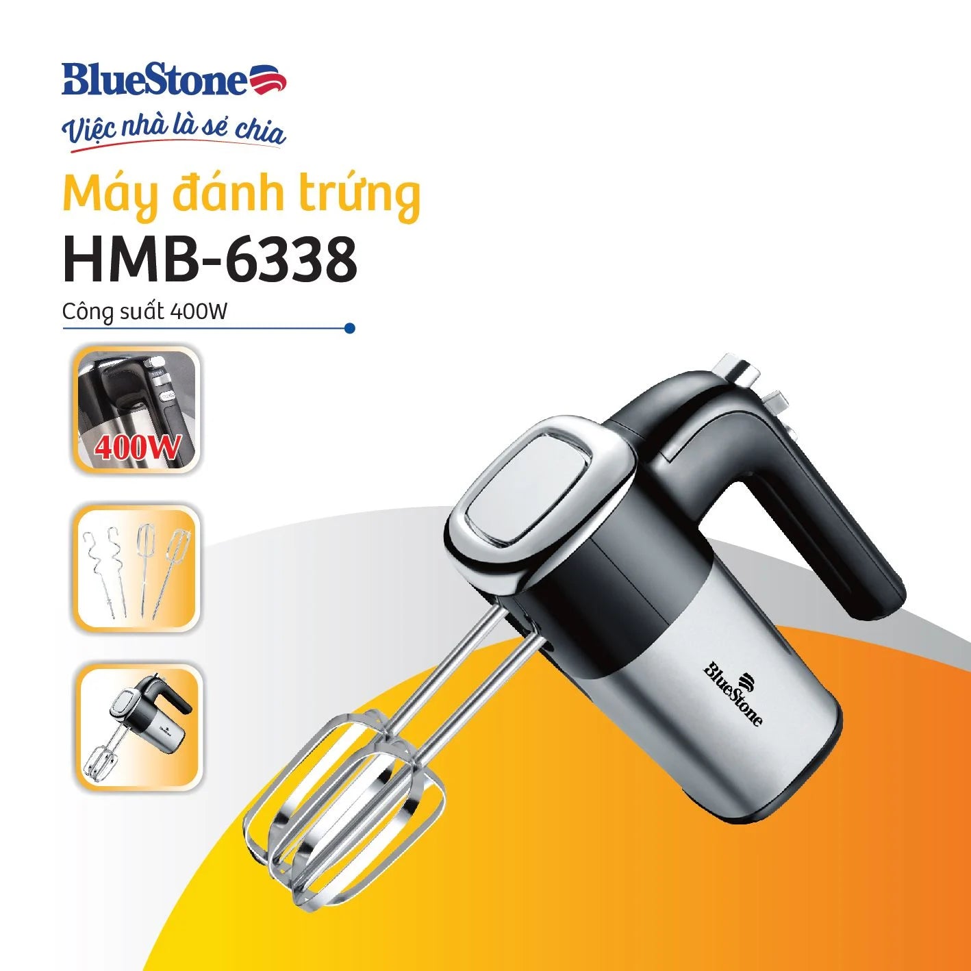 Máy Đánh Trứng BlueStone HMB-6338 400W