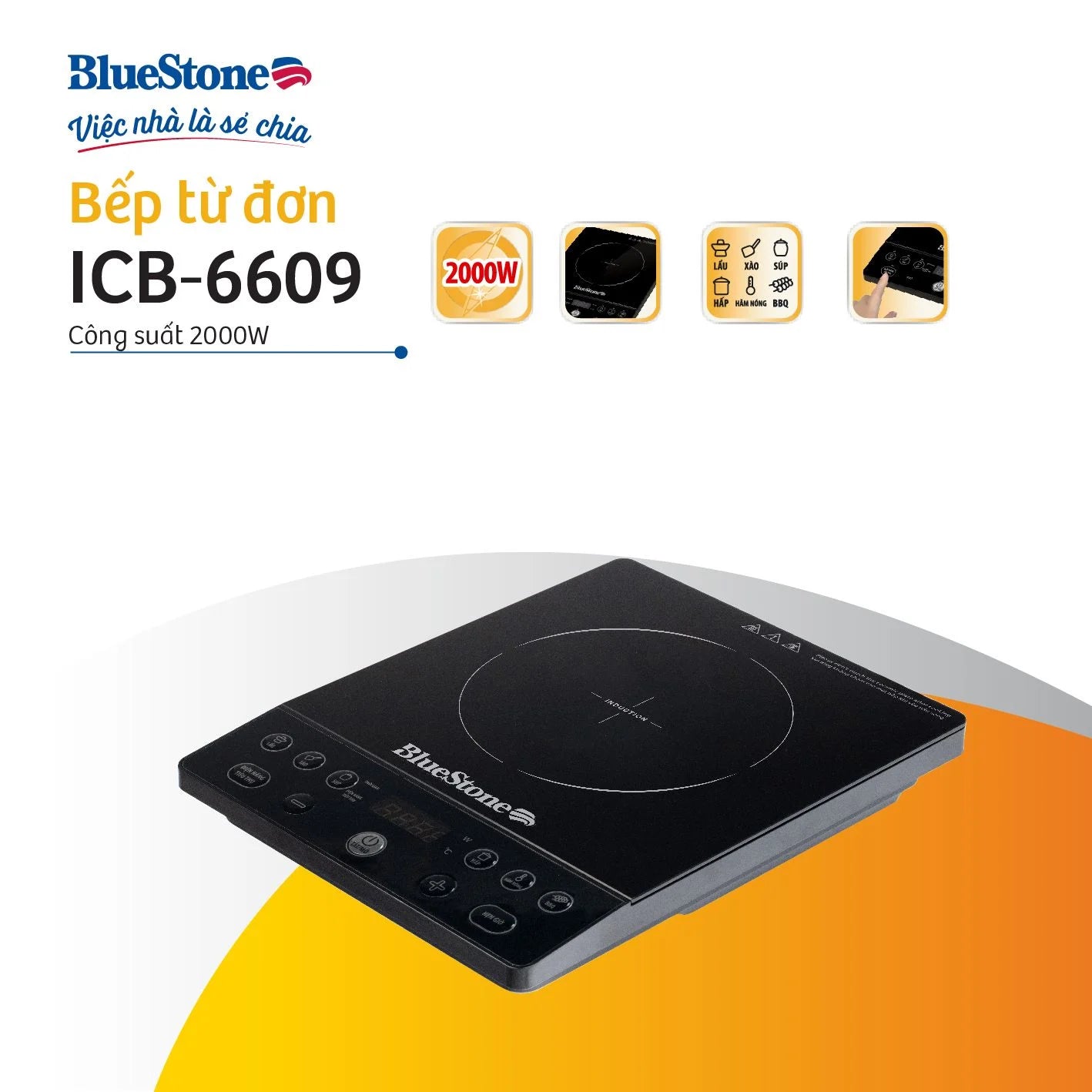 Bếp Từ Đơn BlueStone ICB-6609 2000W