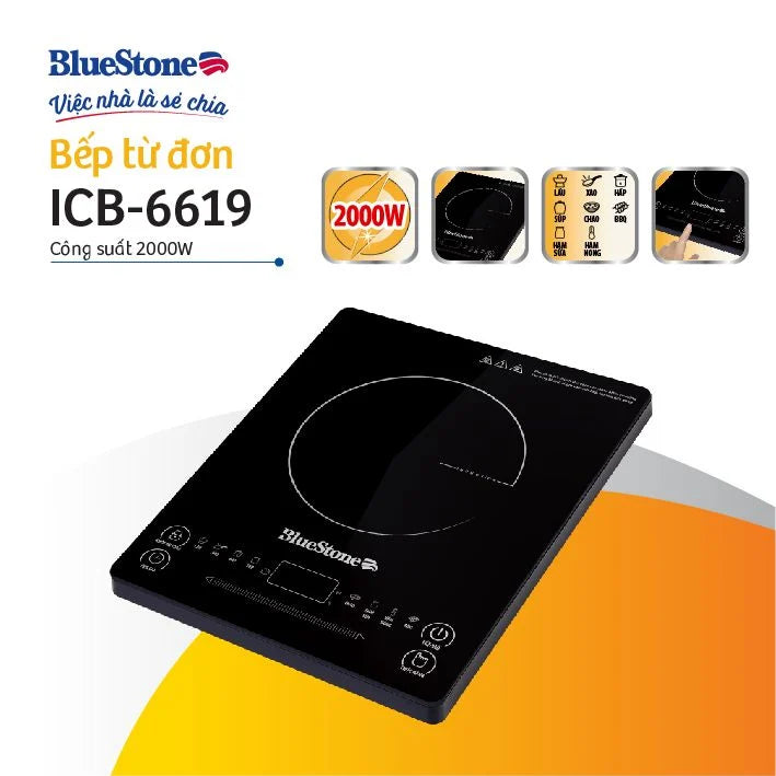 Bếp Từ Đơn BlueStone ICB-6619 2000W