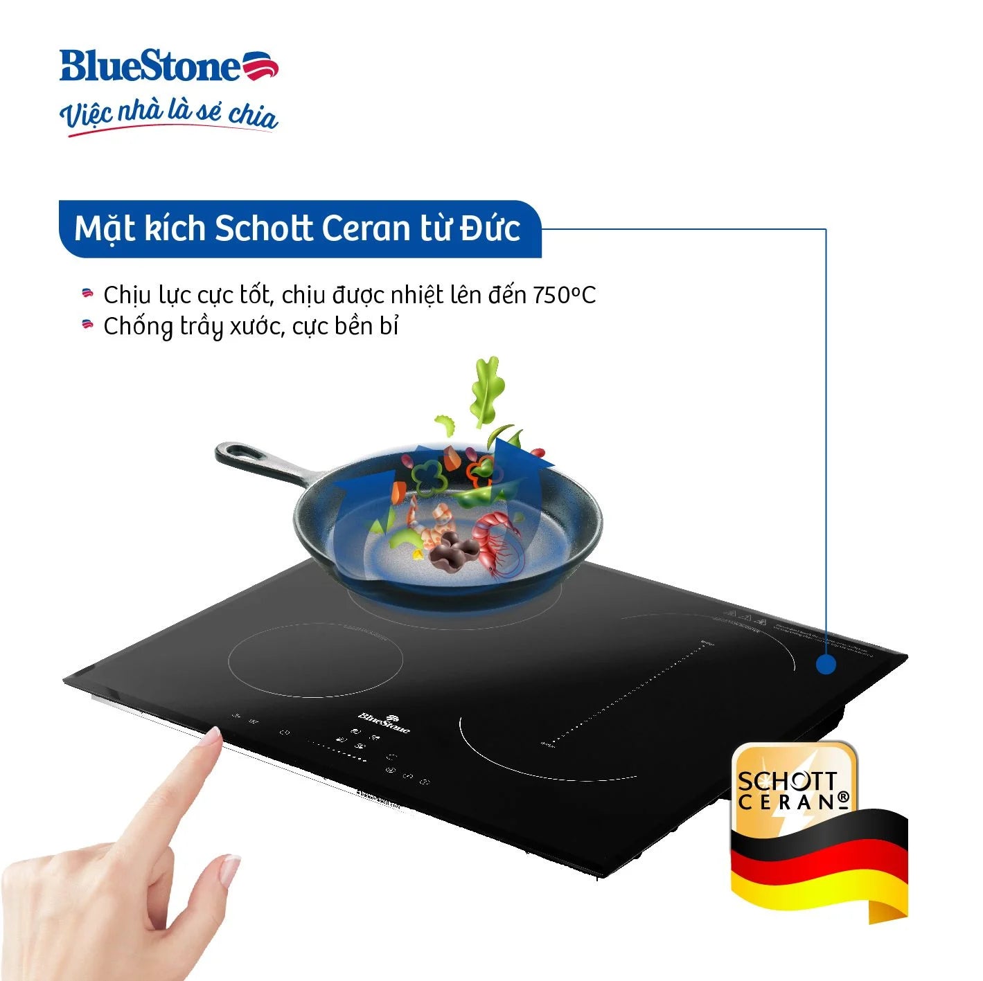 Bếp Từ Đôi BlueStone ICB-6818 4000W