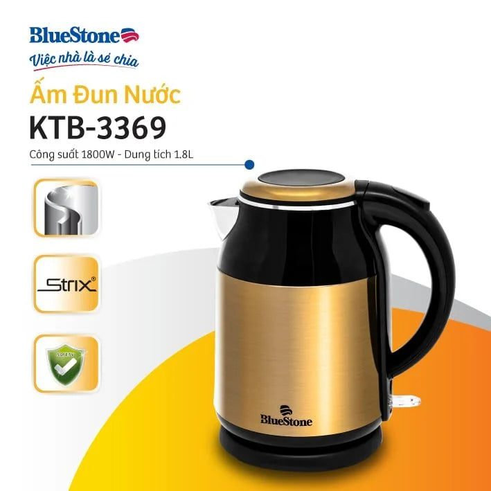 Ấm Đun Siêu Tốc BlueStone KTB-3369 1.8 Lít 1800W