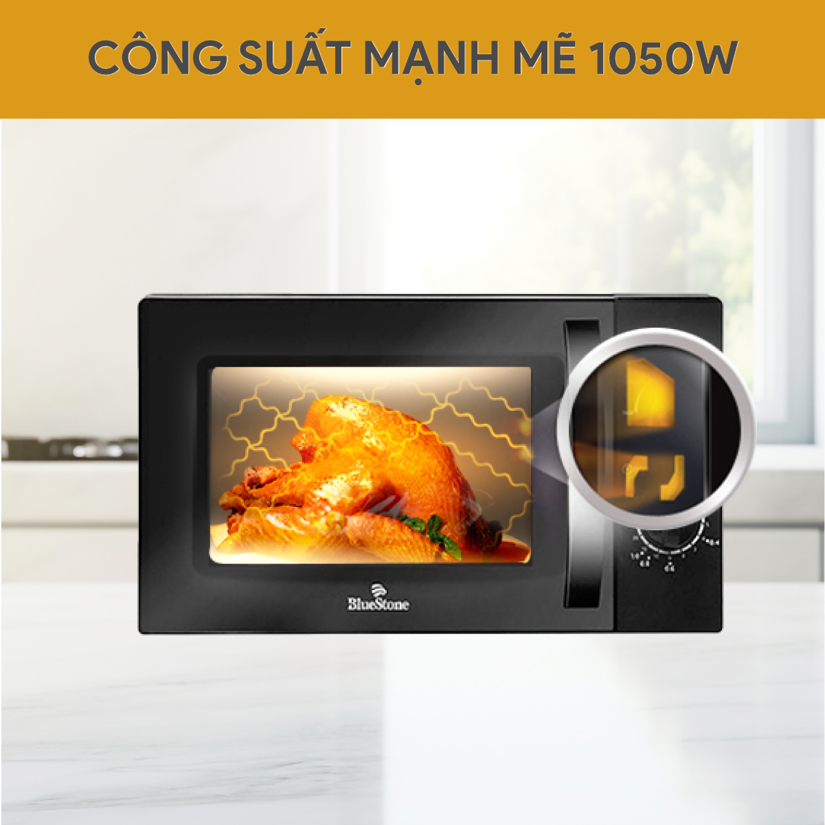 Lò Vi Sóng BlueStone MOB-7708B 20 Lít 1050W