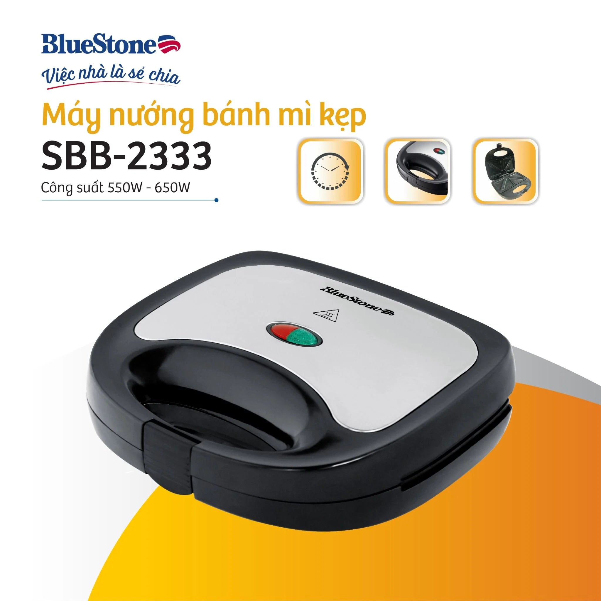 Máy Nướng Bánh Mì BlueStone SBB-2333 550-650W